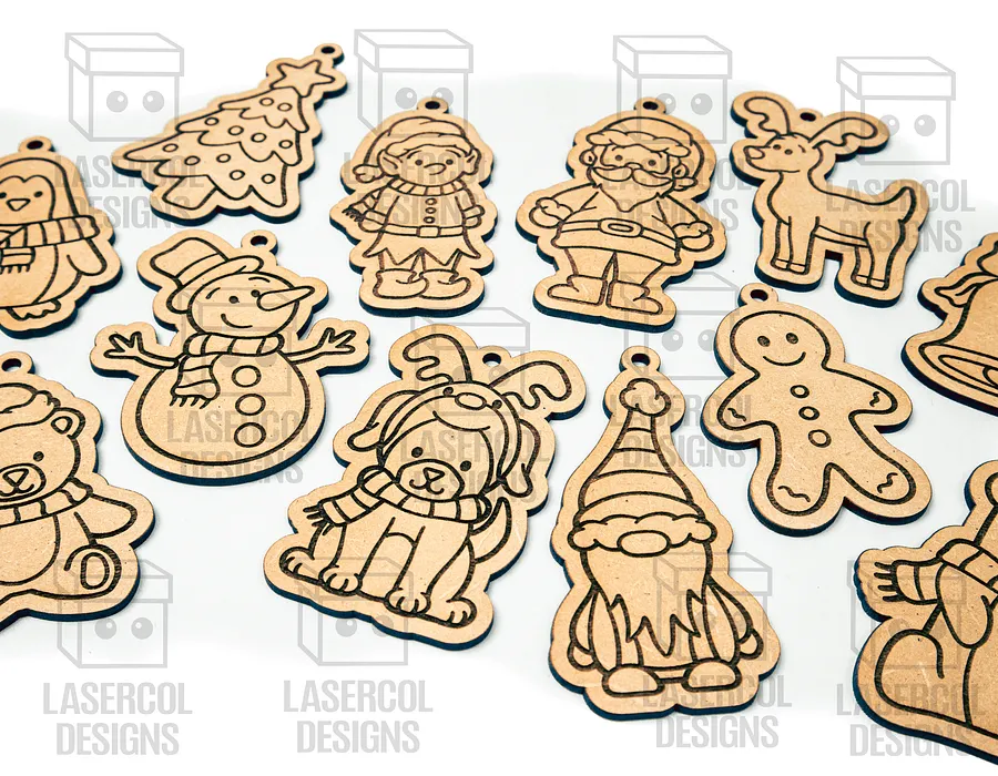 Christmas Ornaments - Laser Cut Files product image (9)