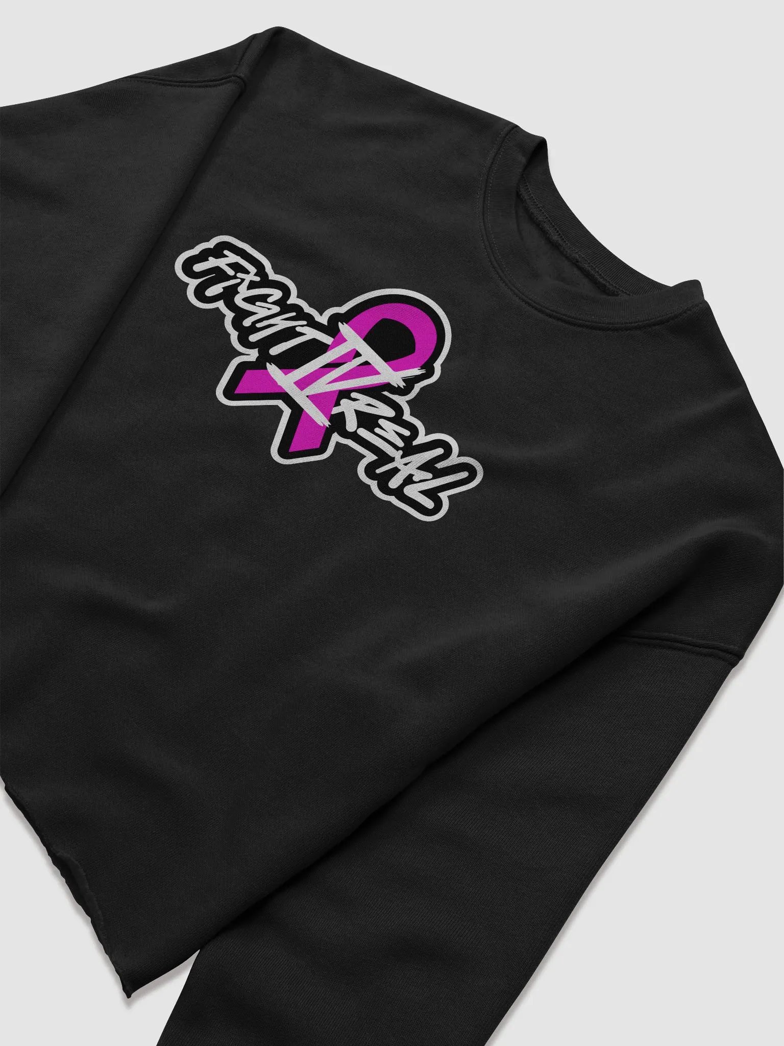 Breast Cancer Awareness Fleece Crop Sweatshirt product image (6)