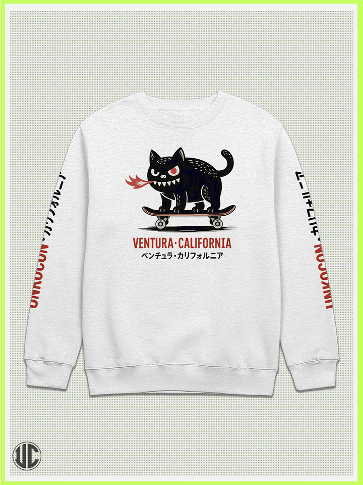 UnkoCon – Ventura CA Skater Crew Neck Sweatshirt product image (1)