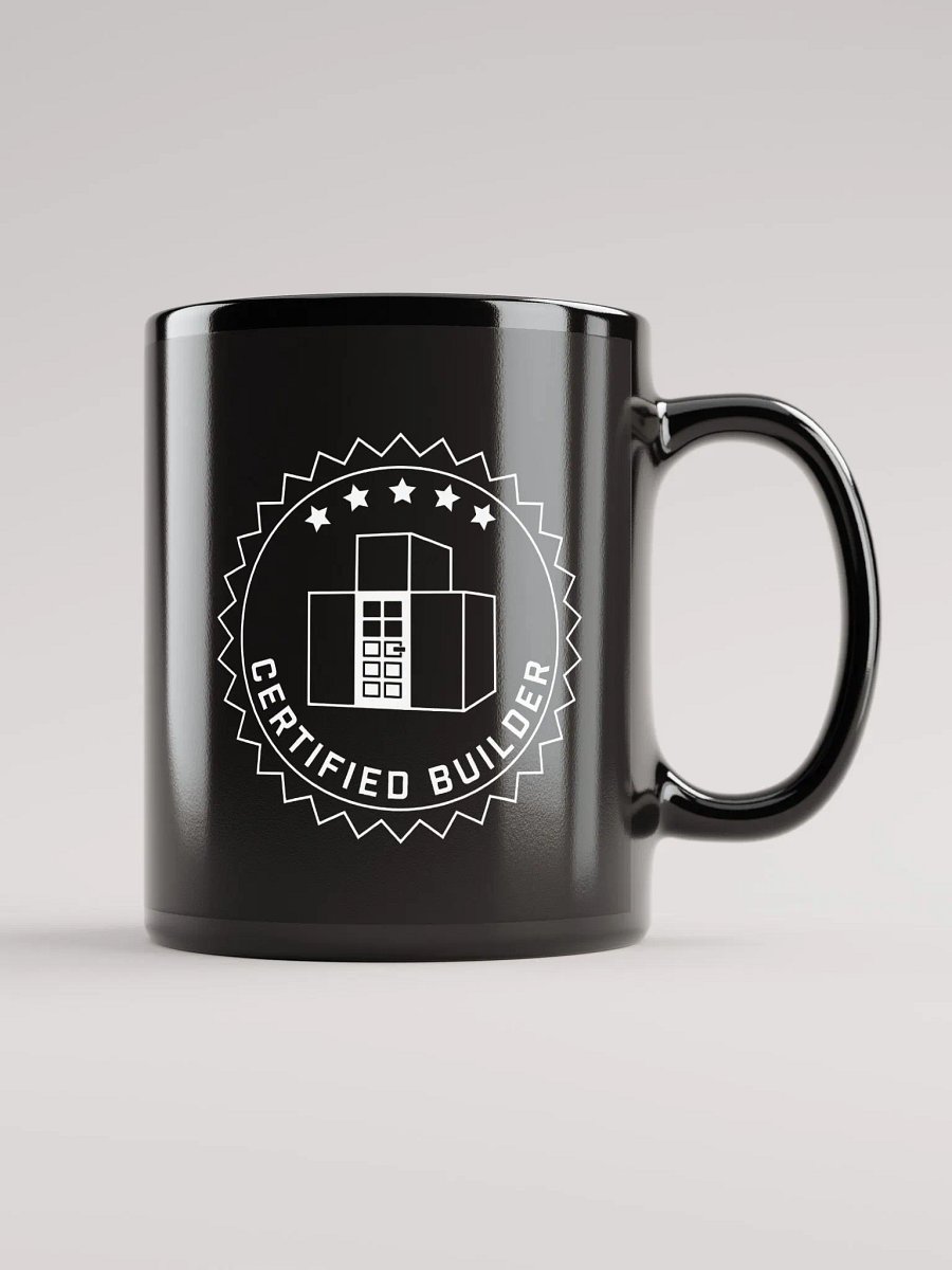 Certified Builder Seal Outlined Black Mug product image (1)