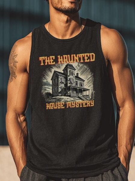 Haunted House Vintage Pulp Horror Tank Top product image (26)