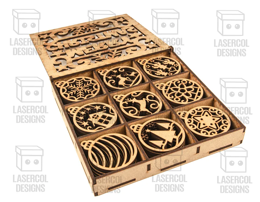 Large Ornaments Boxes - Laser Cut Files product image (3)