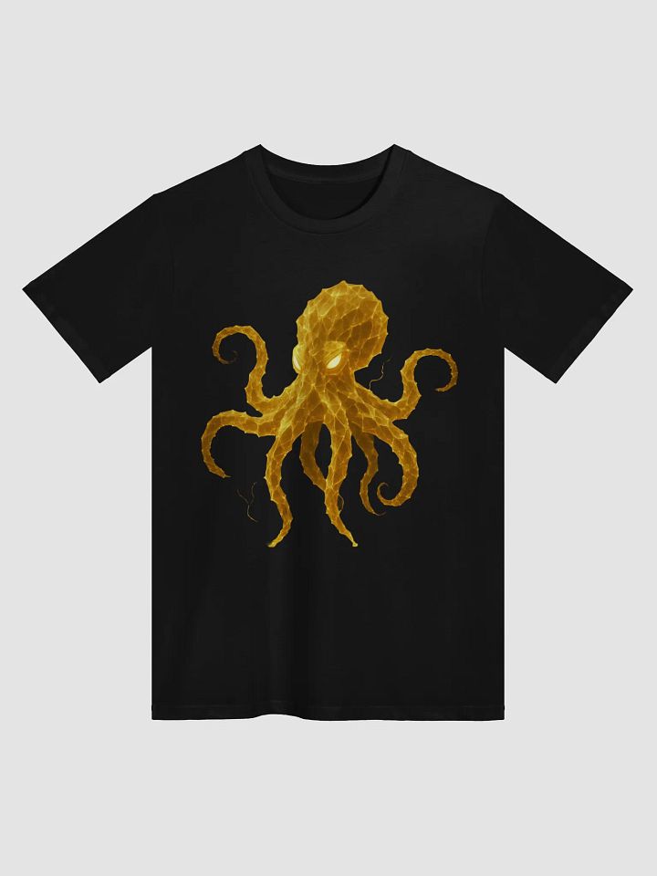 Yellow Electric Octopus Adult Shirt product image (4)