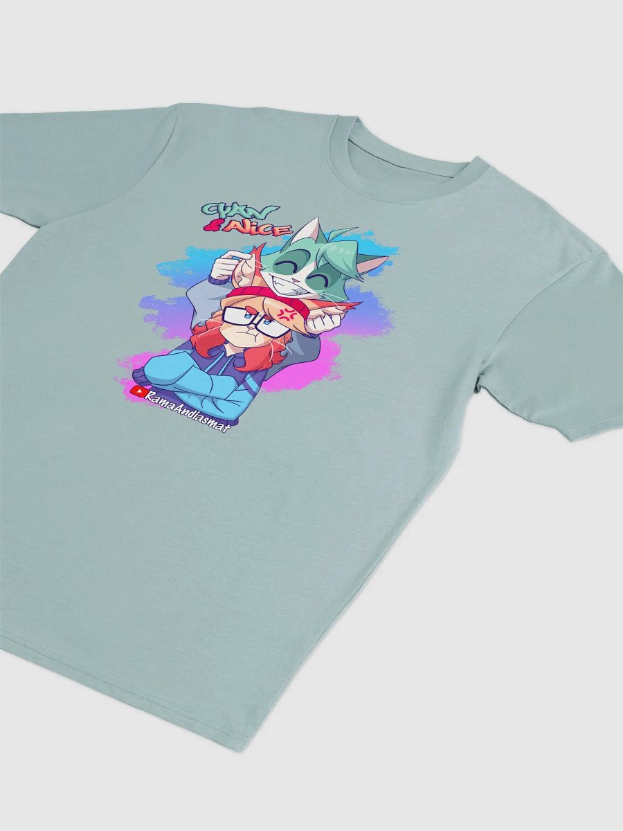 Cyan Teasing Alice Cotton Heritage Men's Premium Heavyweight Tee product image (2)
