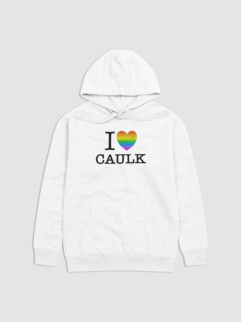 I LOVE CAULK Rainbow / Light Premium Hoodie