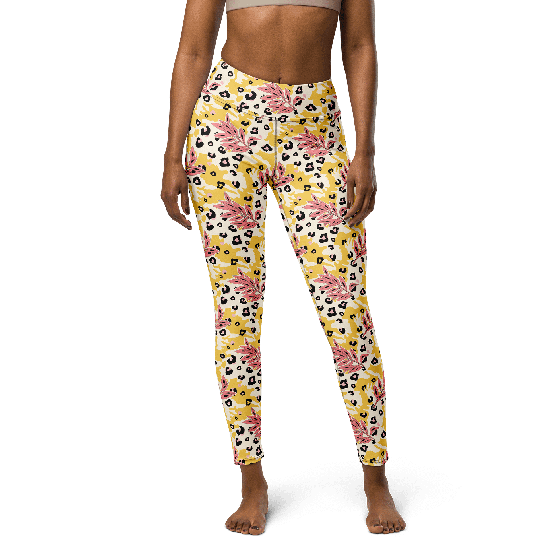 Trendy Leopard Print Yoga Leggings for Comfort and Style product image (1)