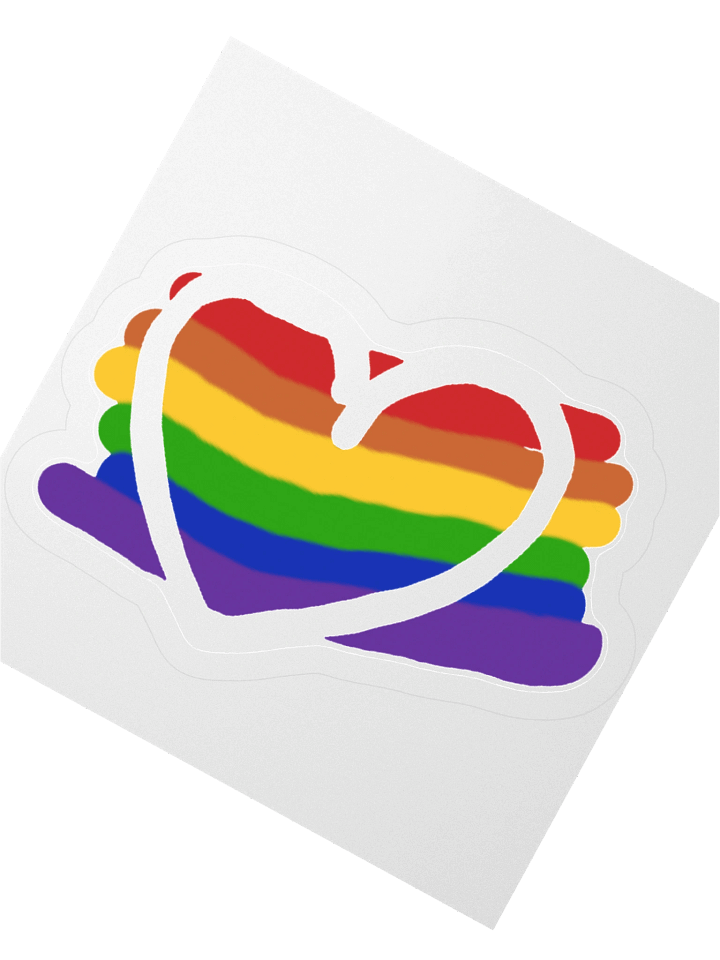 Rainbow Heart Sticker product image (2)