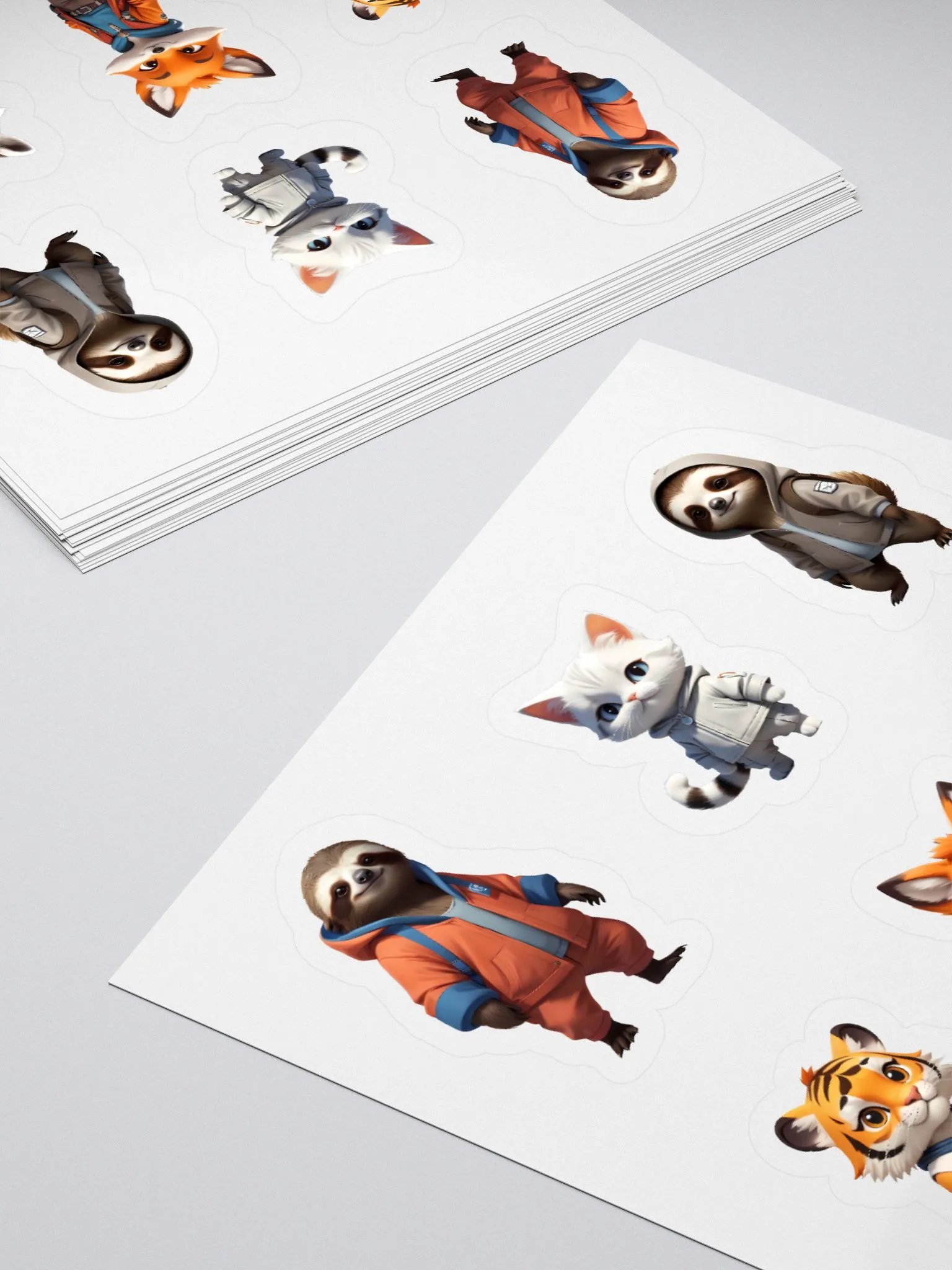 6 Characters kiss-cut Sticker product image (4)