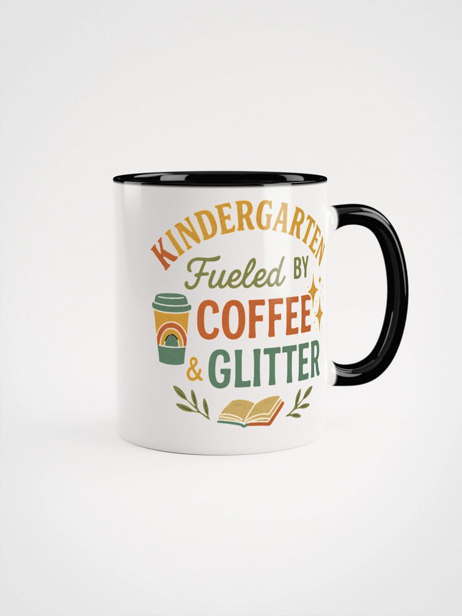 Fueled by Coffee & Glitter Mug – Funny Gift for Kindergarten Teachers product image (3)