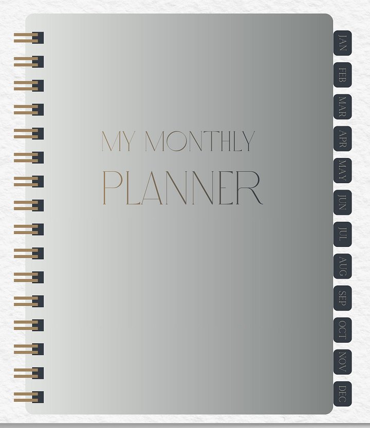 Undated Reusable Digital Monthly Planner product image (1)