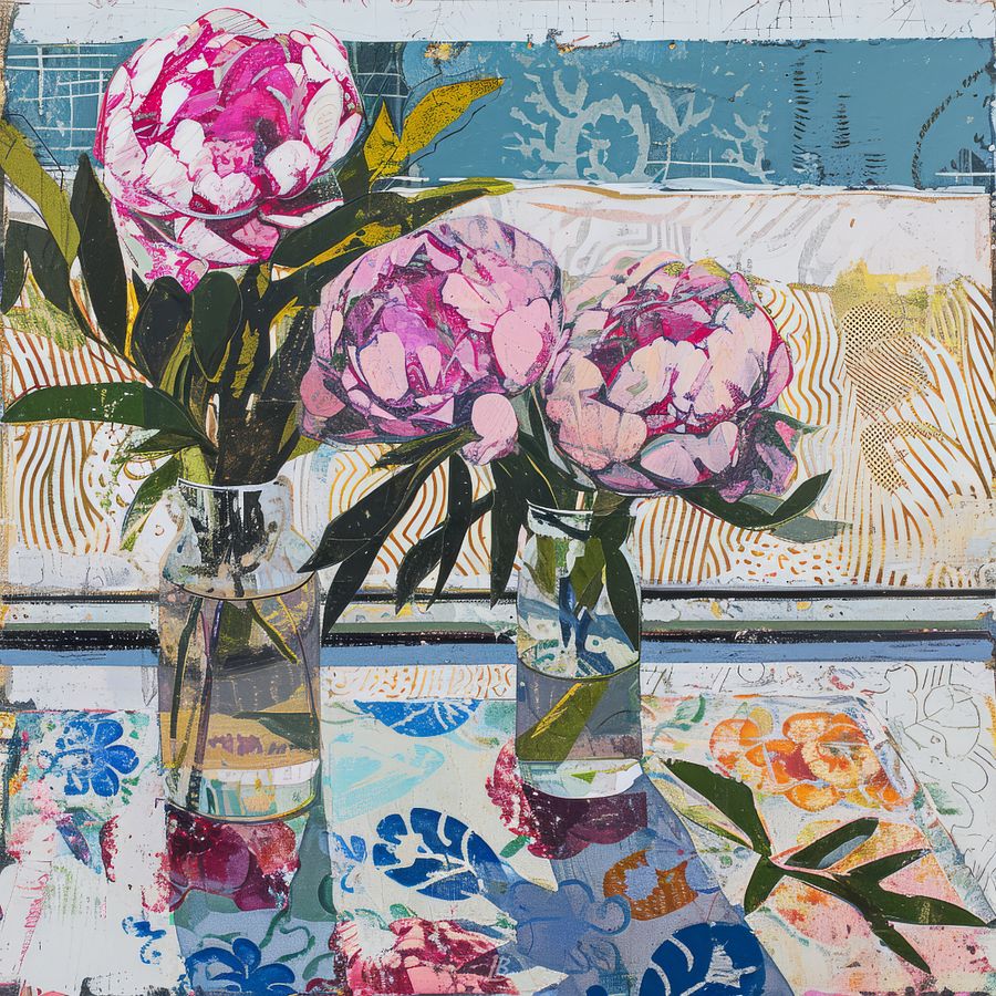 Art2401-41 Vase Flowers Still Life - Digital Download product image (1)