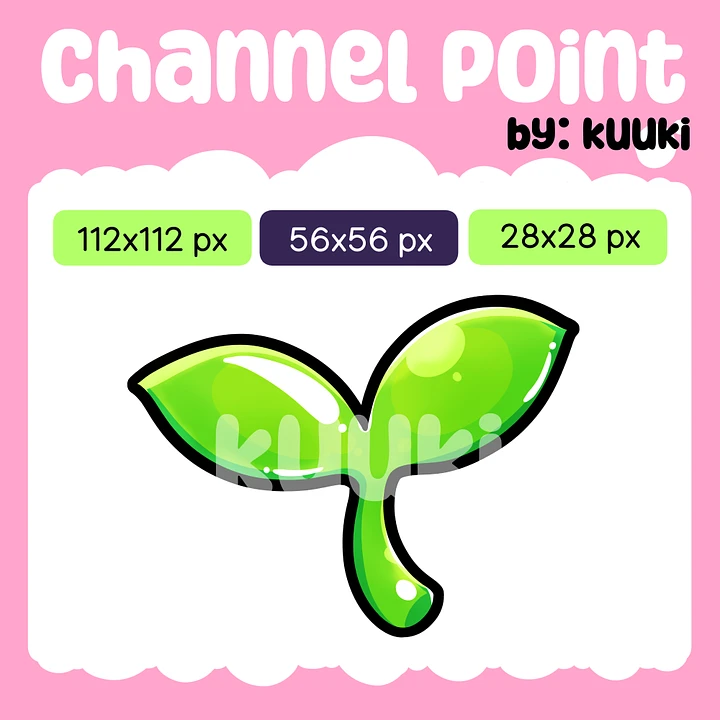 [Channel Point] Leaf (green) | Twitch Channel Point Icon | Twitch Emotes | Stream Emotes | Discord | Channel Points Redeem product image (1)
