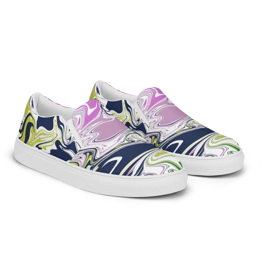 Marbled Dreams Slip-On Canvas Shoes product image (6)