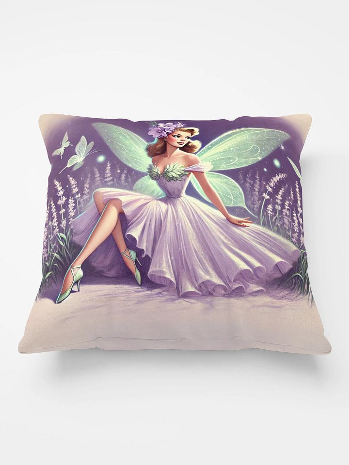 Lavender Fairy in a Meadow Pillow product image (2)