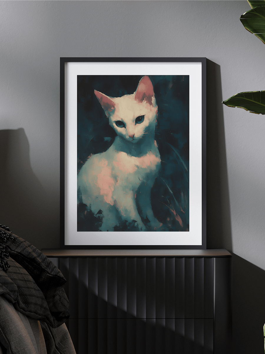 Moonlit Whiskers - Ethereal Night Art product image (5)