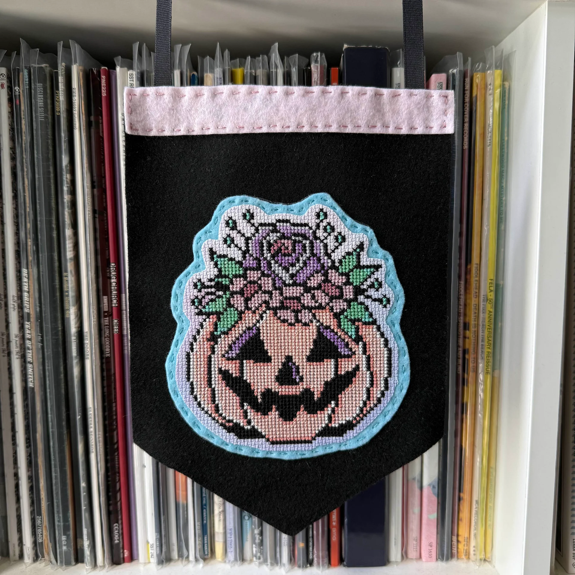 Pastel Pumpkin Bouquet Felt Pennant product image (1)