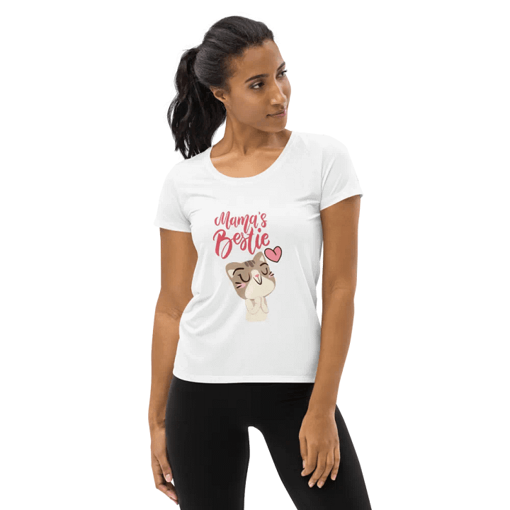 Mama's Bestie All-Over Print Women's Athletic T-Shirt product image (1)