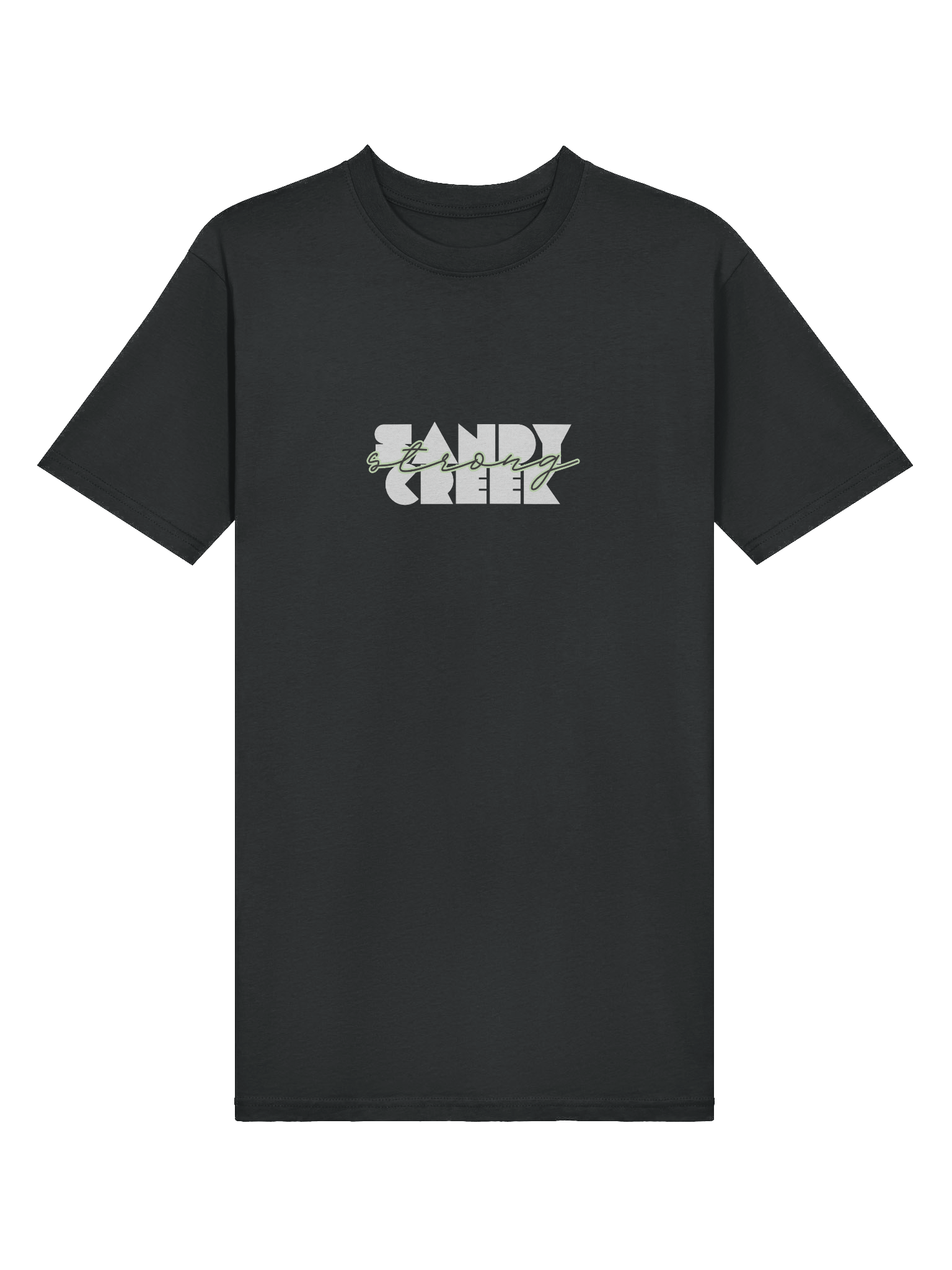 White Logo Sandy Creek Strong Script Men's Tee product image (13)