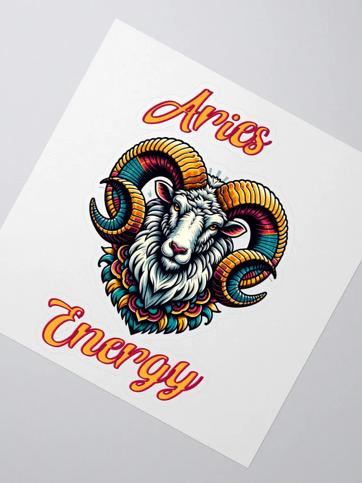 Zodiac Sign Aries Energy Sticker product image (2)