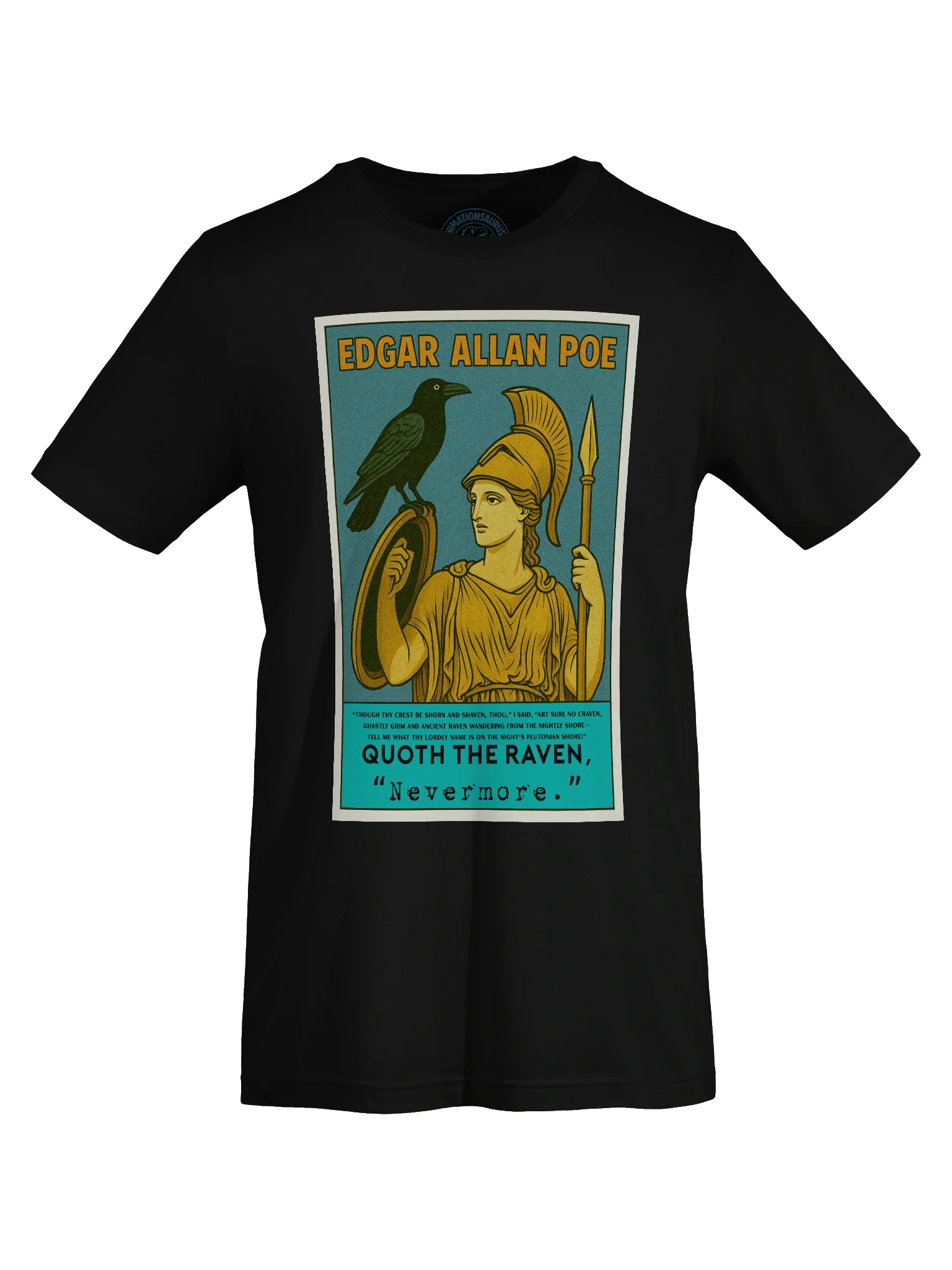 Edgar Allan Poe "The Raven" Athena Statue 1950's Retro Concert Tee Fit Unisex T-Shirt product image (7)