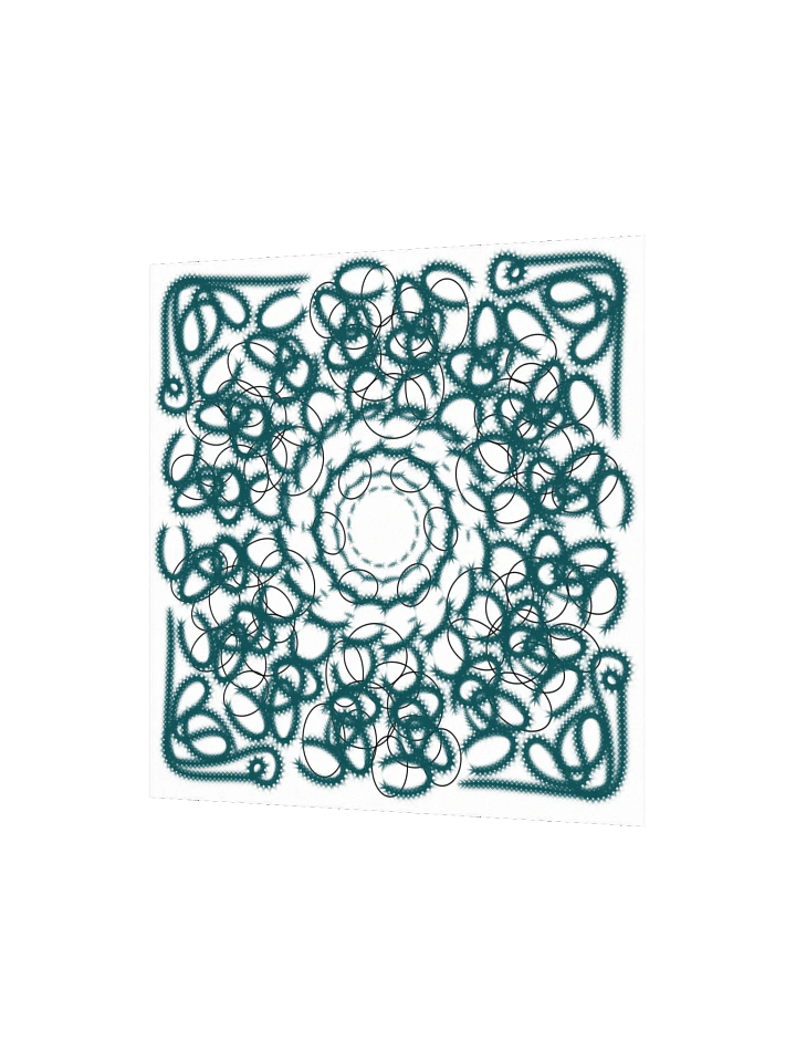 Geometric green and White focus Poster product image (2)