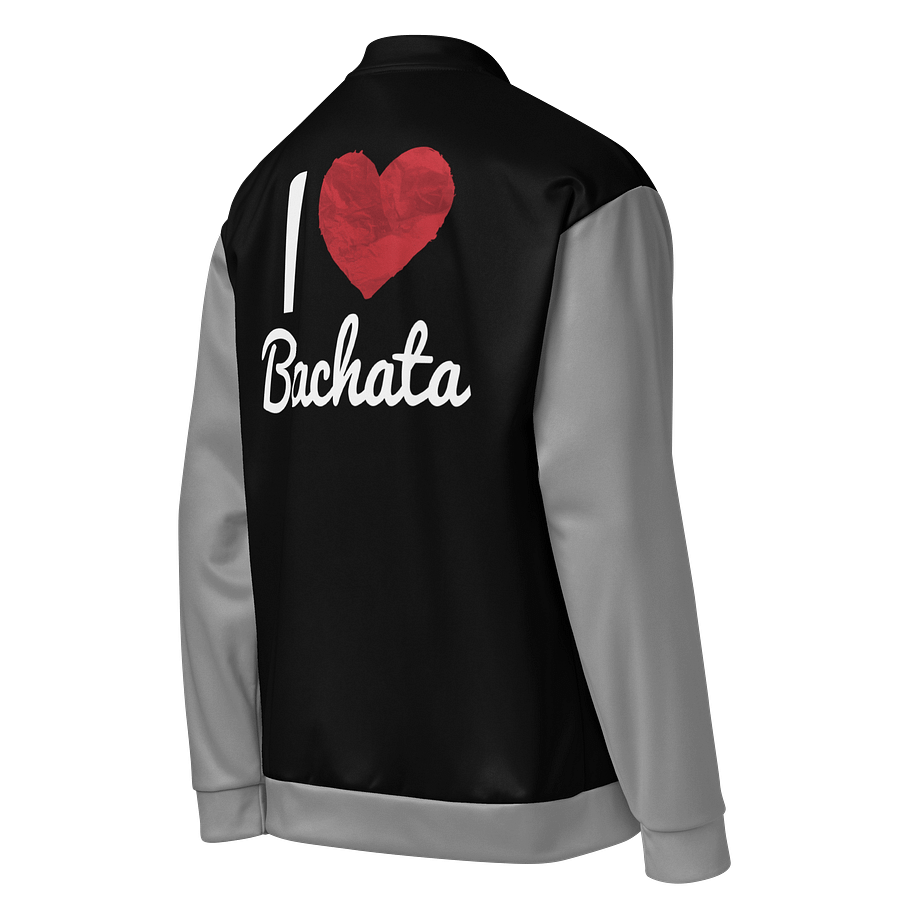 I Love Bachata - Chamarra Negra Bomber All-Over Print Black product image (1)