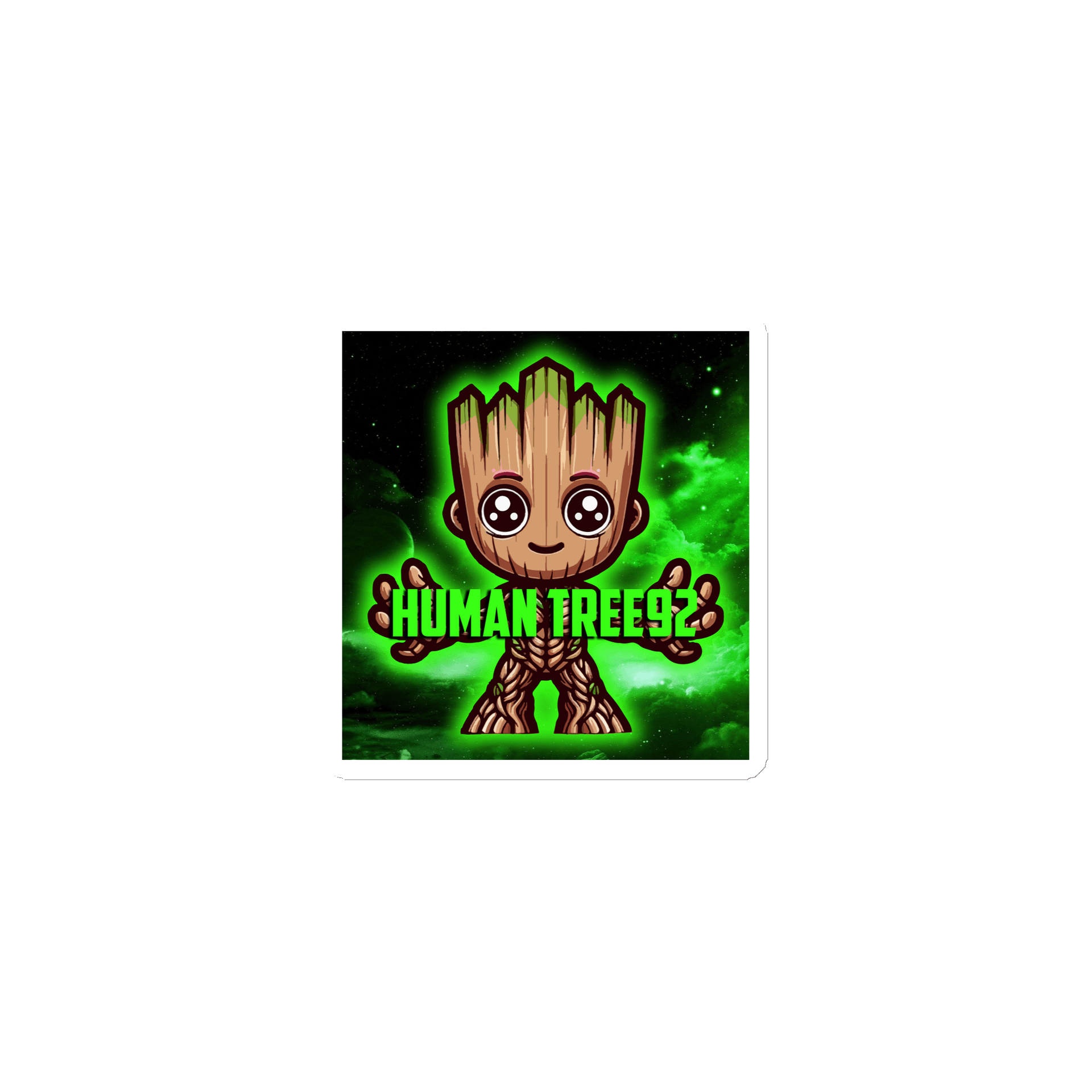 Die-Cut Magnet Green Glow Full product image (1)