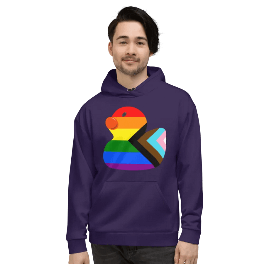Purple Pride Duck Hoodie product image (3)