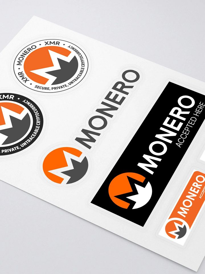 Monero Sticker Sheet product image (2)