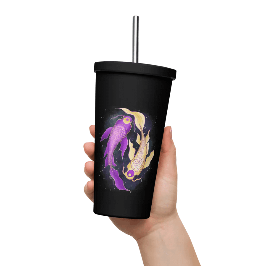 Moonie Koi Tumbler with Straw product image (53)