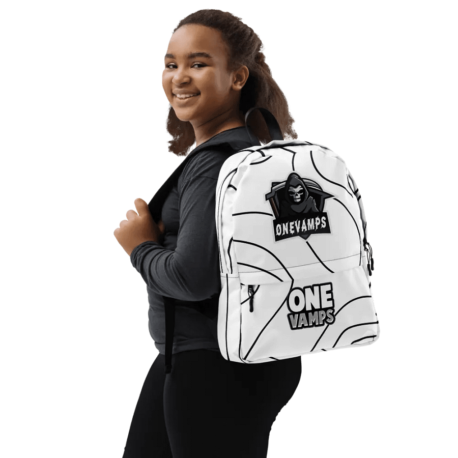 OneVamps Backpack White and Black Spiral product image (4)