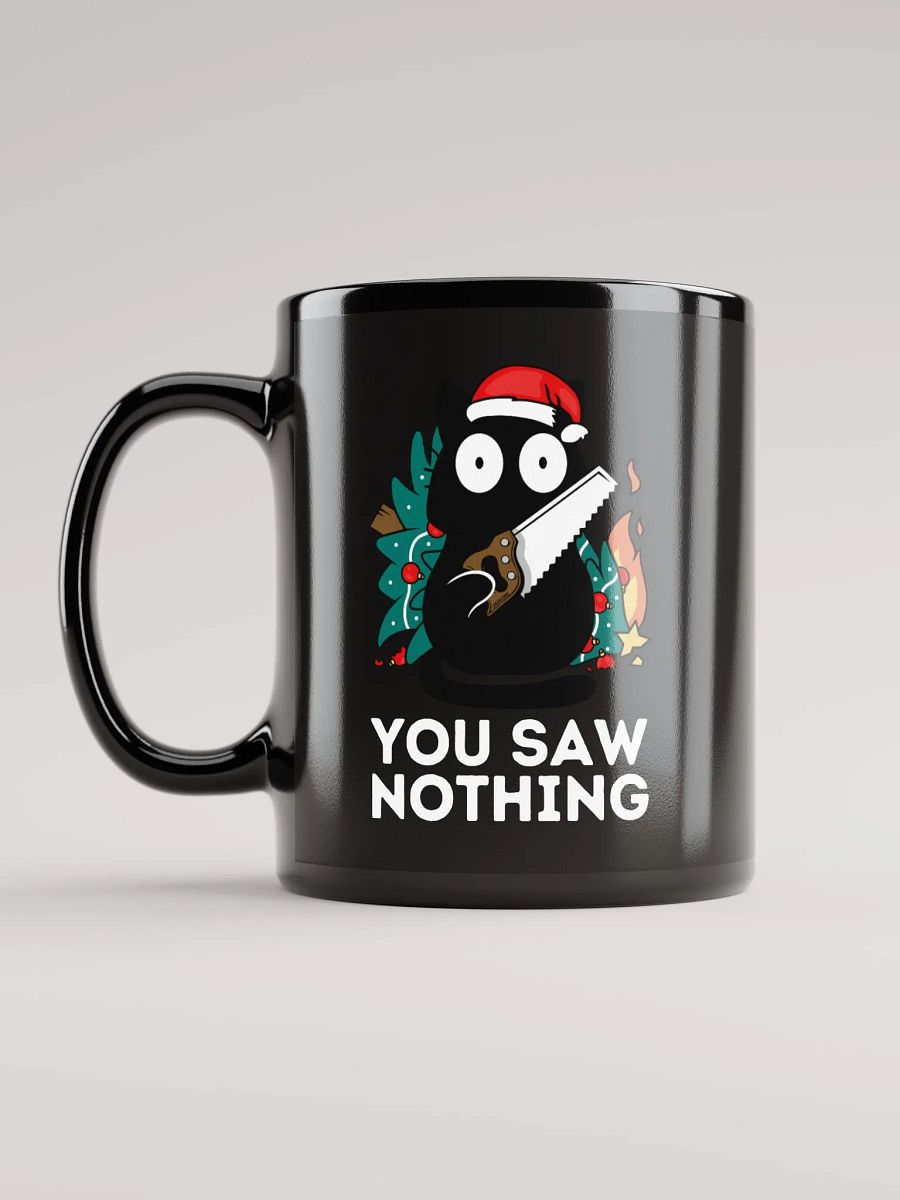 You saw nothing - Christmas Cat Mug product image (11)