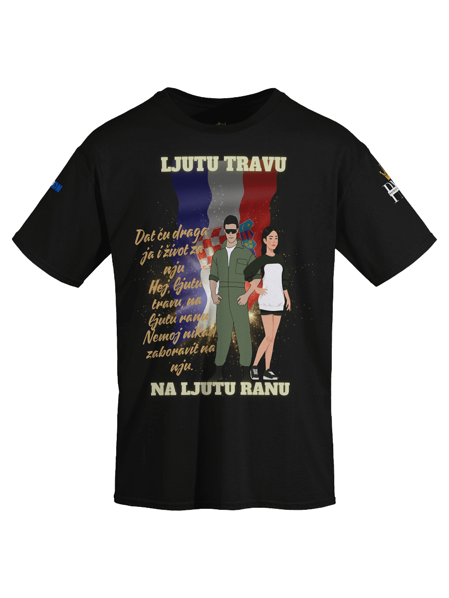 Crowned Stallion Streetwear Tee Ljutu travu na ljutu ranu product image (21)