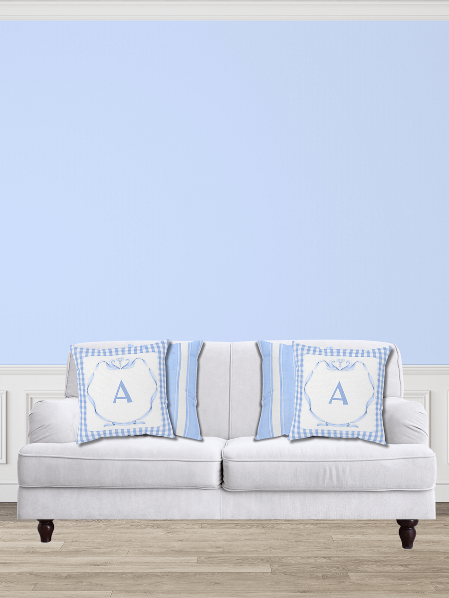 Blue Preppy Charm Pillow A product image (11)