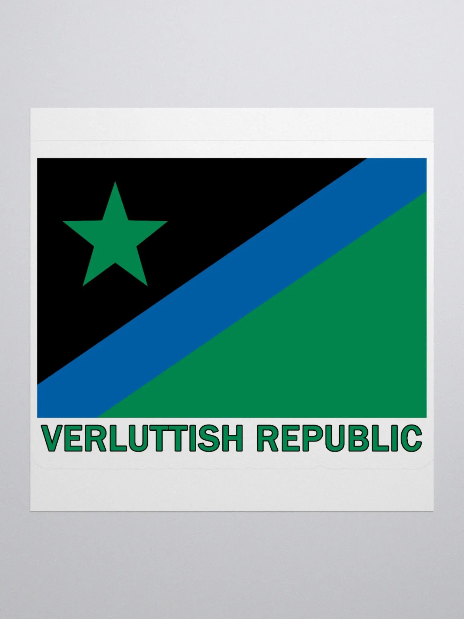 Verluttish Republic Sticker product image (1)