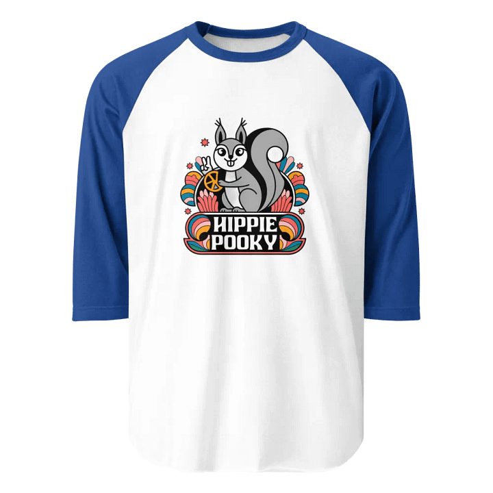 Hippie Pooky Peace Squirrel Raglan Tee product image (1)
