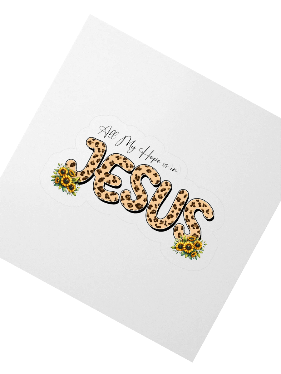 JESUS animal print Kiss Cut Stickers. product image (2)