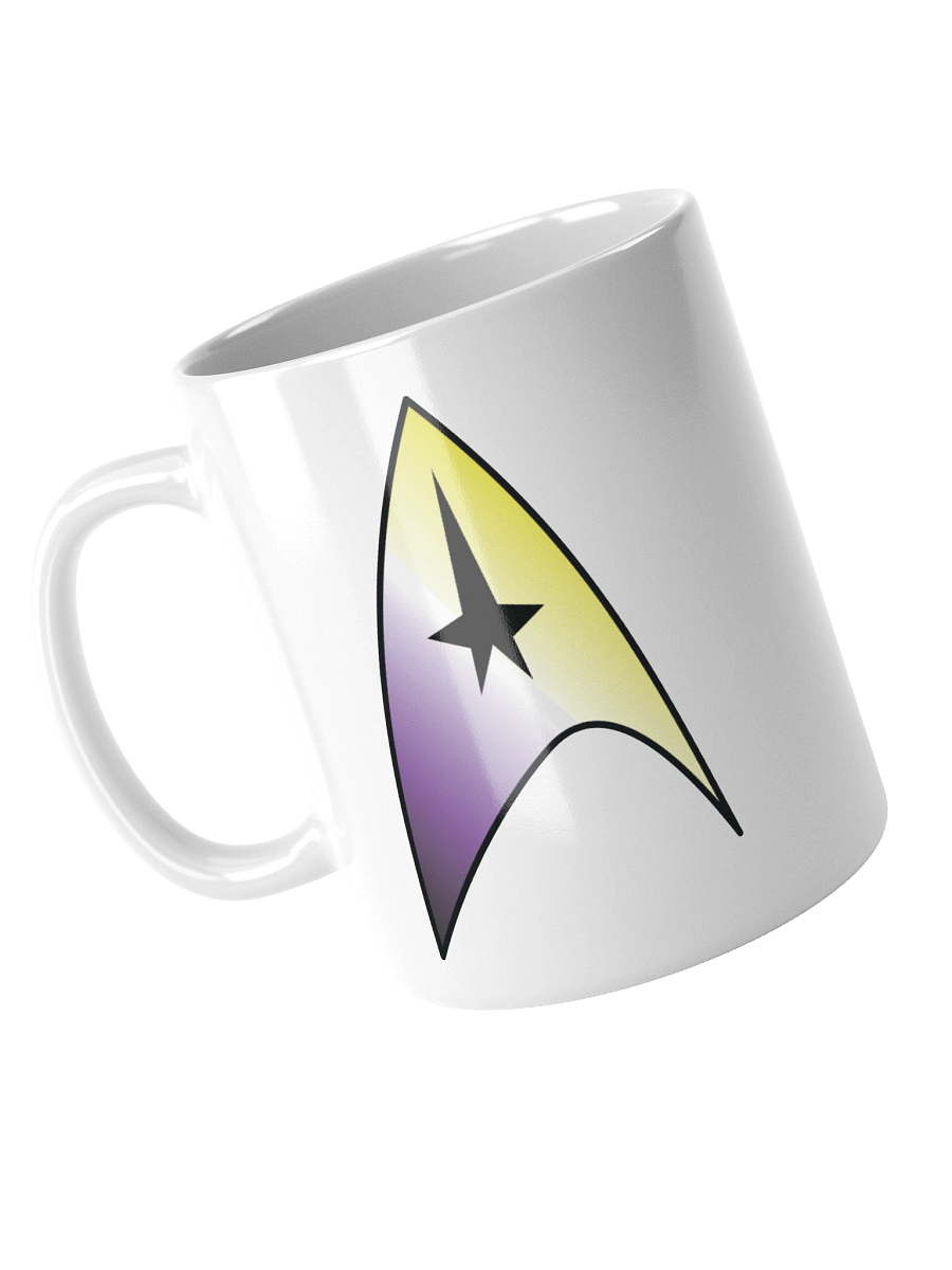Non-binary Pride Gradient Starfleet Mug product image (3)