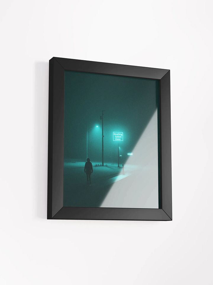 "Healing takes time" Framed Poster product image (26)