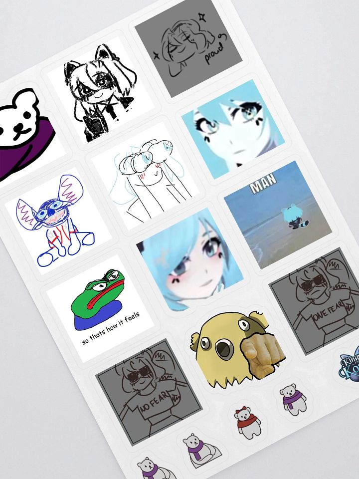 Random Kori Meme Sticker Sheet product image (2)