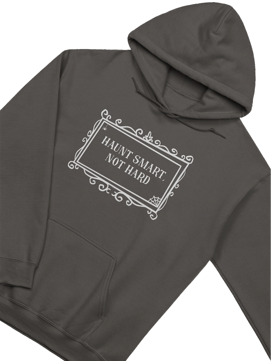 [UM Designs] Haunt Smart - Unisex Pullover Graphic Hoodie [black letters] product image (3)