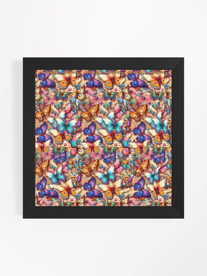Butterfly Tunnel - Framed 3D Stereogram Poster product image (2)
