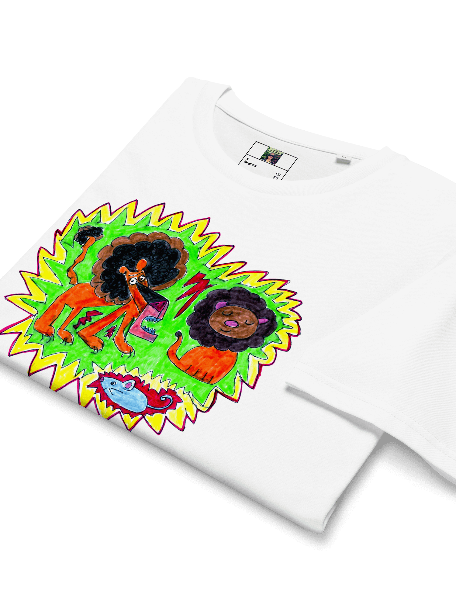 Lively Lions Organic T-Shirt product image (12)