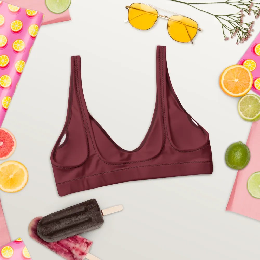 Chocolate Eco-Green Padded Bikini Top product image (5)