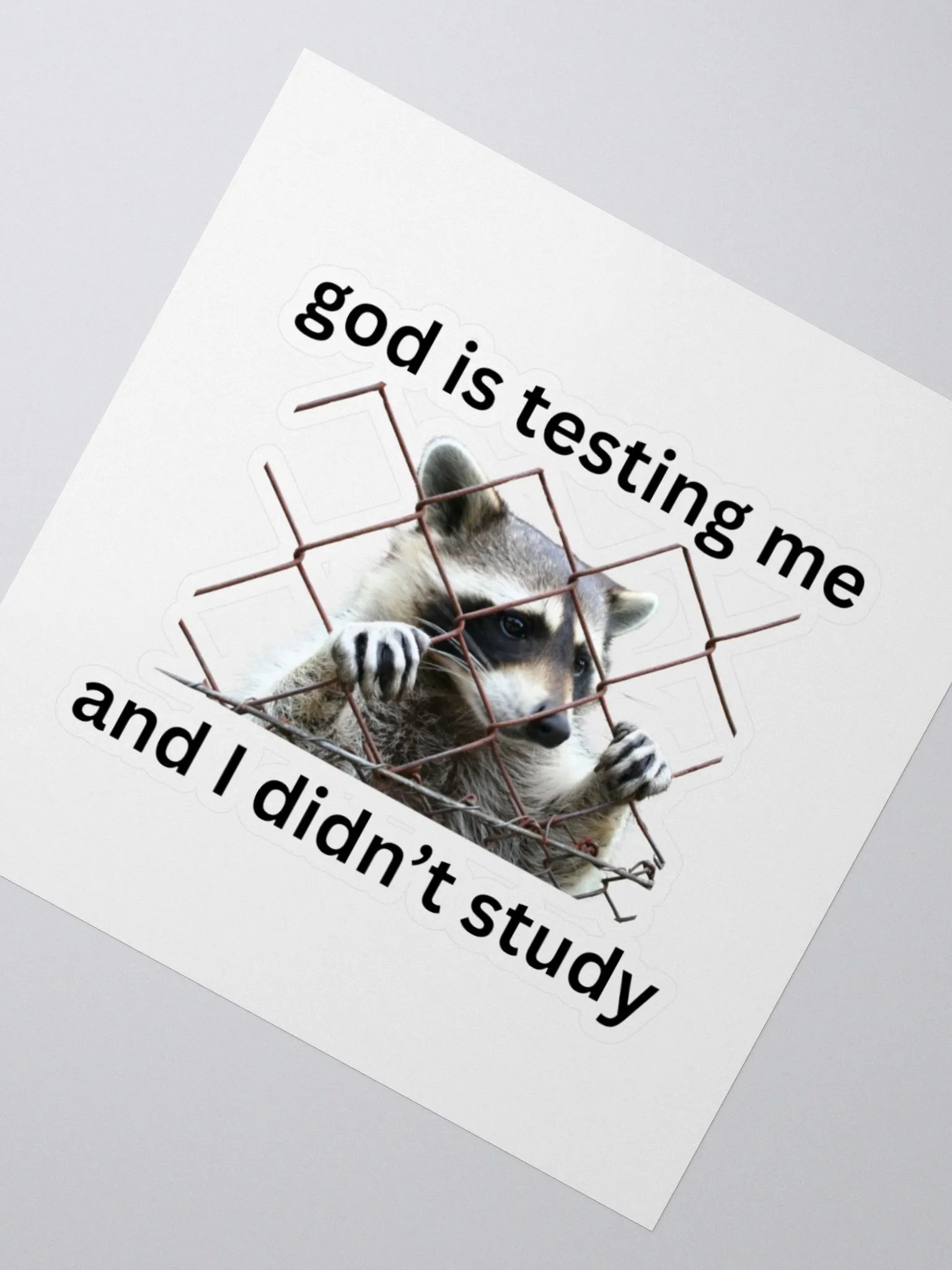 God is Testing Me Sticker product image (2)