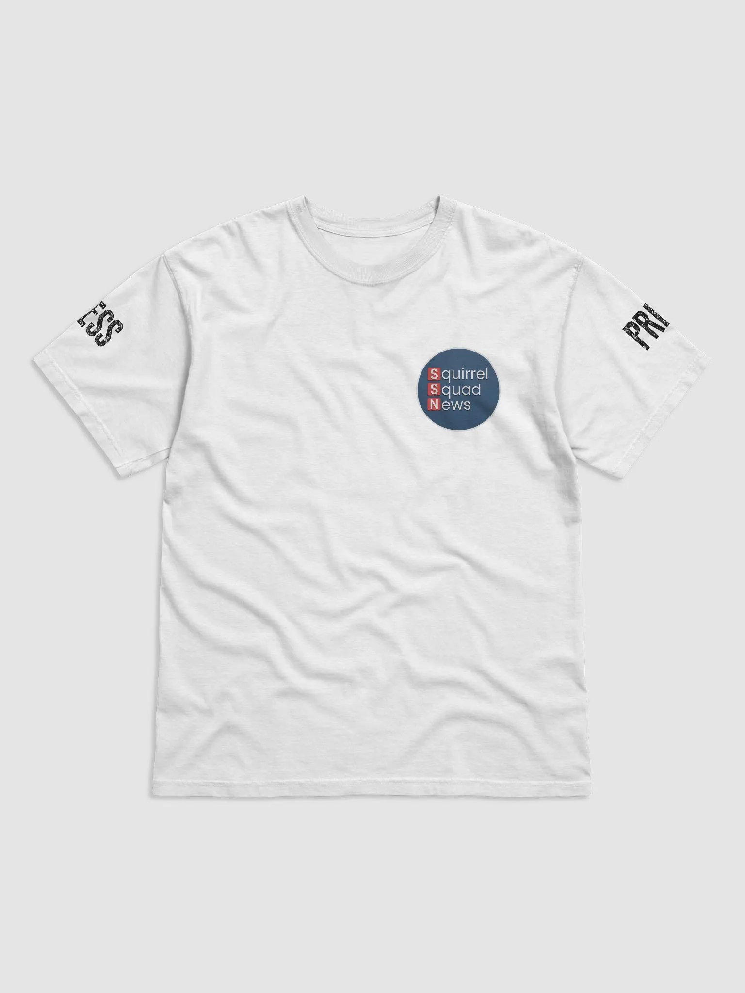 Black PRESS Text 3D Logo Comfort: Heavyweight T-Shirt product image (5)