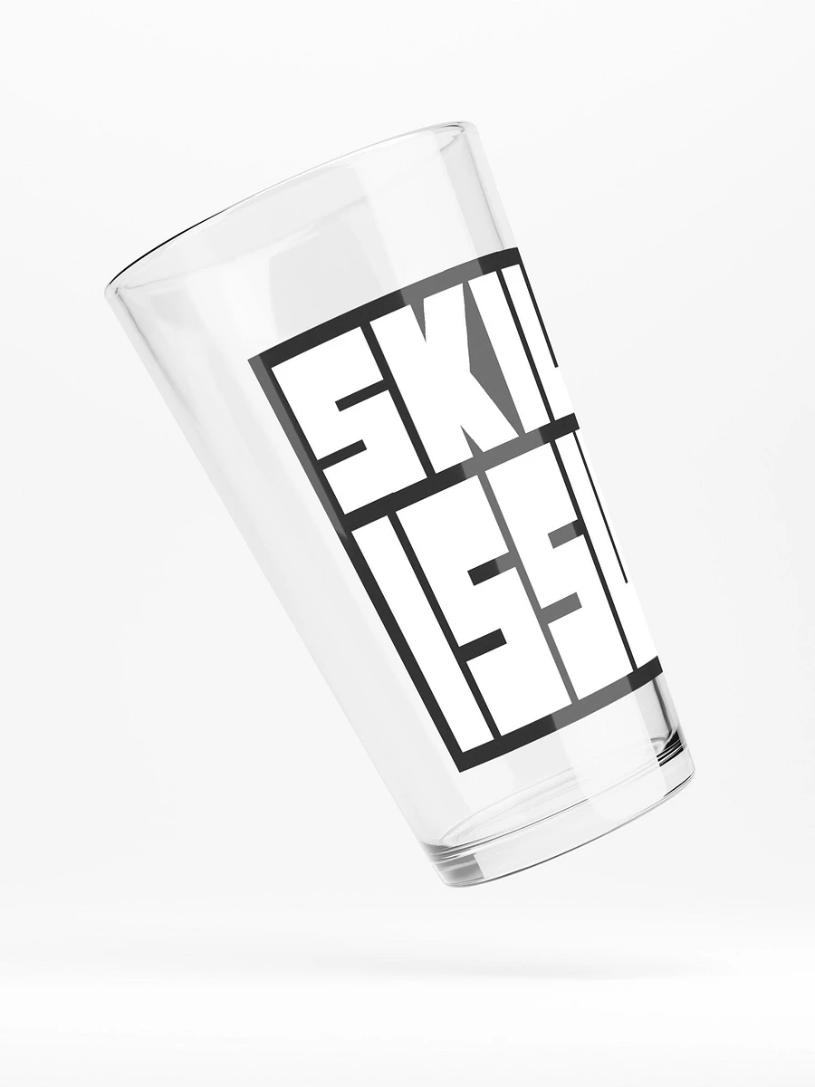 SKILL ISSUE PINT GLASS (B&W) product image (4)