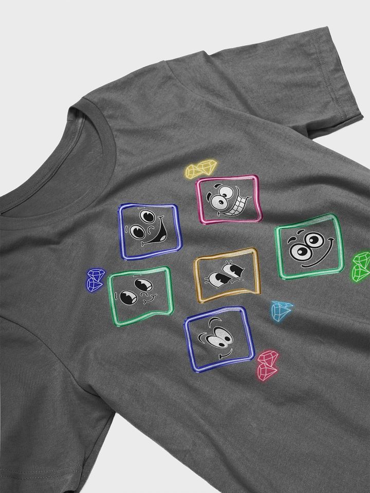 Happy Diamond Faces - Colorful Artistic T-shirt product image (3)