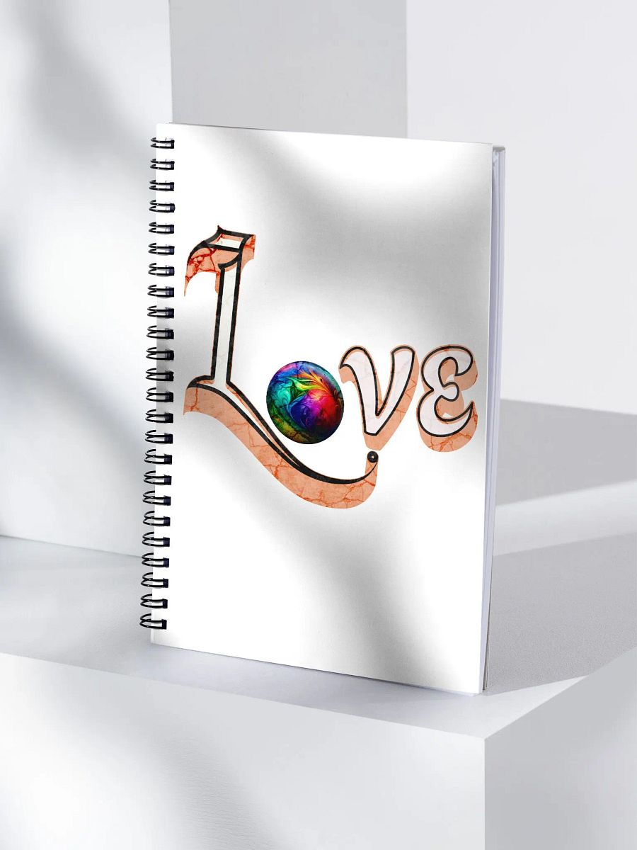 Love Bowling Marble Spiral Notebook product image (3)