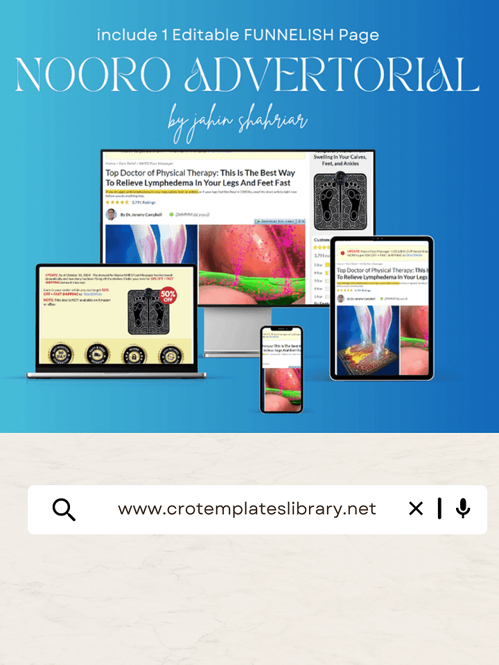 Nooro Advertorial Funnelish Template product image (1)